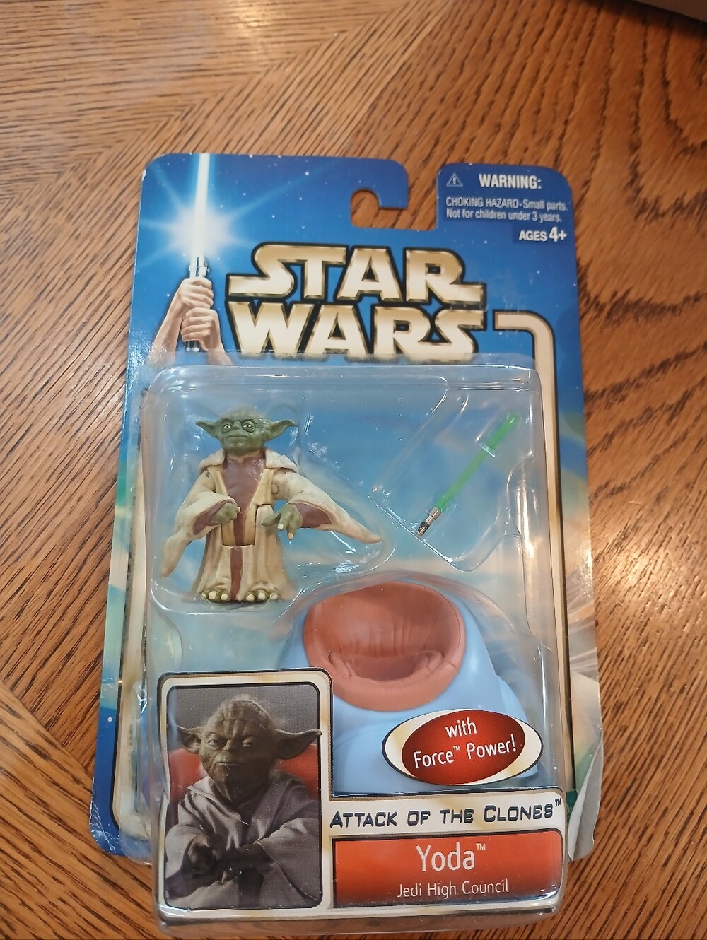Star Wars Yoda Figure with Blue Pod and Green Lightsaber
